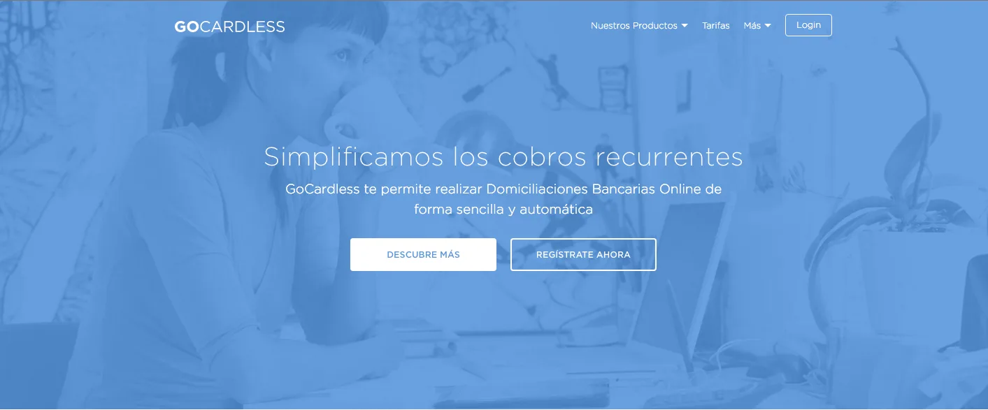 GoCardless Domiciliación Bancaria Cobros simples
